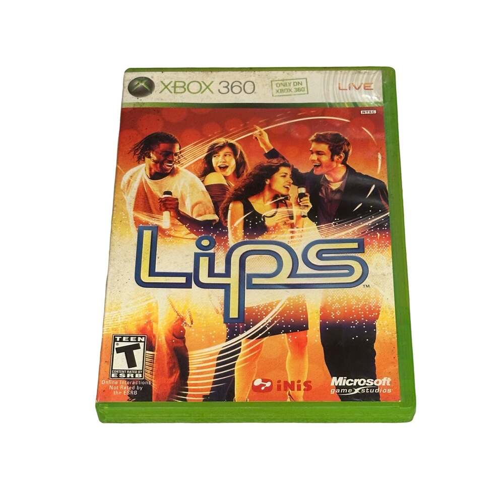 Lips Karaoke Music Video Game (2008) Xbox 360 - Case & Game